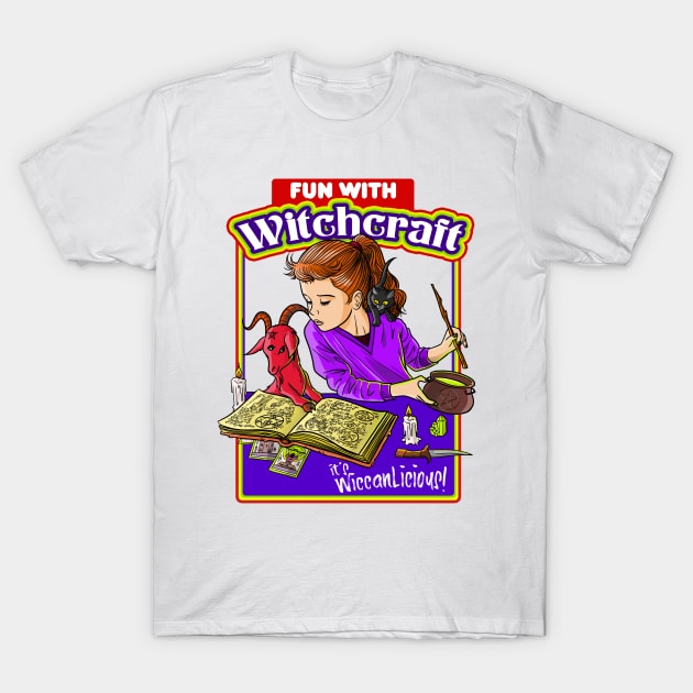 Fun with Witchcraft is Wiccan-licious! Necronomicon T-Shirt by Juandamurai